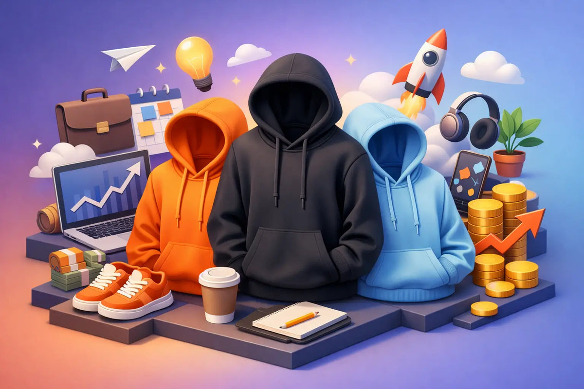 Motivational Hoodies for Side Hustlers